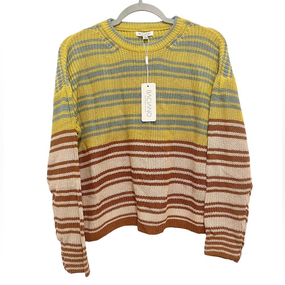 Baciano Cotton Striped Sweater